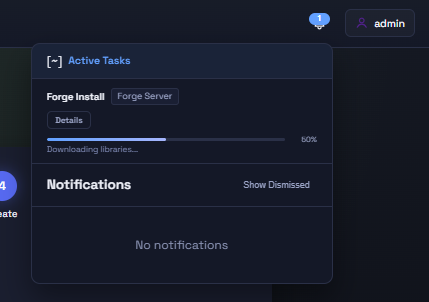 Action notifications
